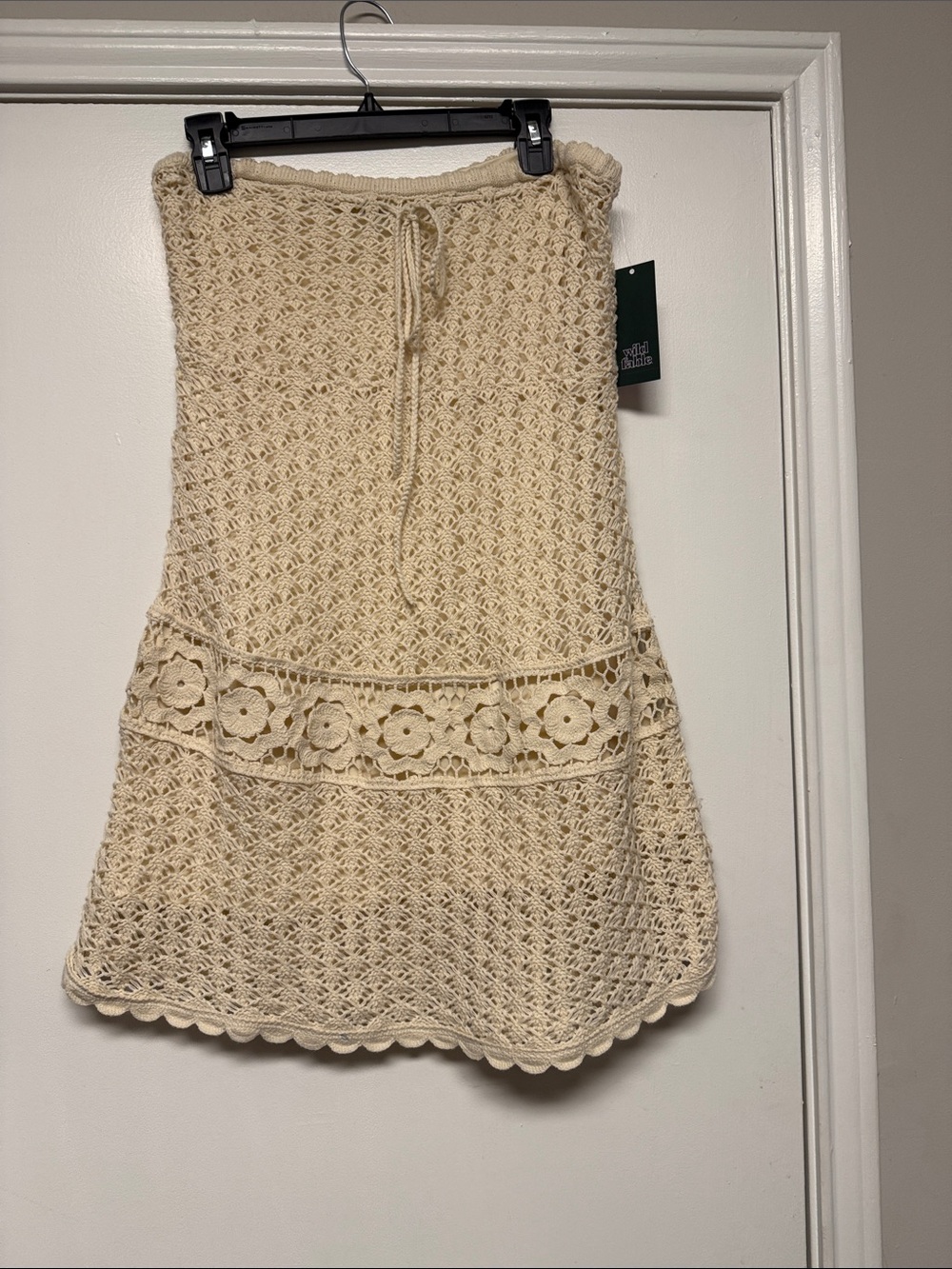 NWT: Wild Fable Crochet Strapless Mini Dress
